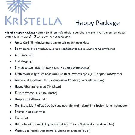 Chesa Kristella * Ароза
